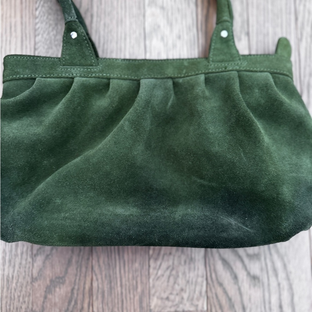 Ann Taylor Loft Green Suede Bag - Picture 3 of 13